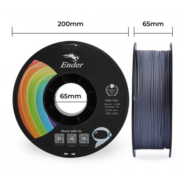 Фото - Нитка для PLA-картриджа Creality Plus Filament 1.75 мм (3301010308)