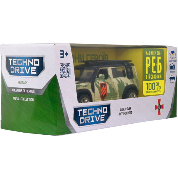 Фото - Наземная военная техника TechnoDrive серии Шевроны Героев – LAND ROVER DEFENDER 110 – 3 ОШБр (250363M2)