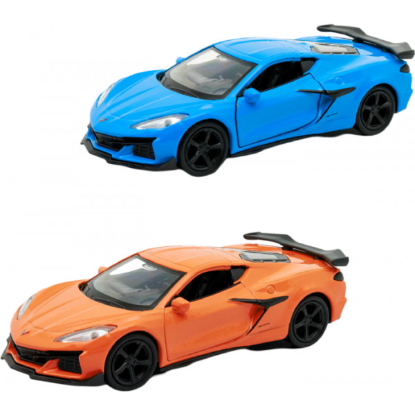 Фото - Автотранспорт TechnoDrive CHEVROLET CORVETTE Z06 2023 (оранжевый, светло-голубой) (250383W) в ассортименте