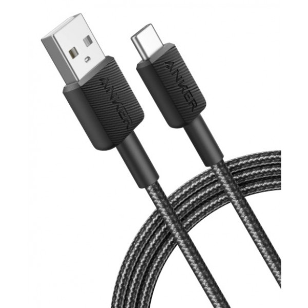 Фото - Кабель синхронизации данных Anker 322 USB-A to USB-C - 1.8m Nylon Black (A81H6G11)