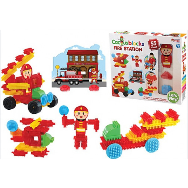 Фото - Пластиковый конструктор dede Пожарная часть 55 эл. Cactus (03308) Фото - Пластиковый конструктор dede Пожарная часть 55 эл. Cactus (03308)