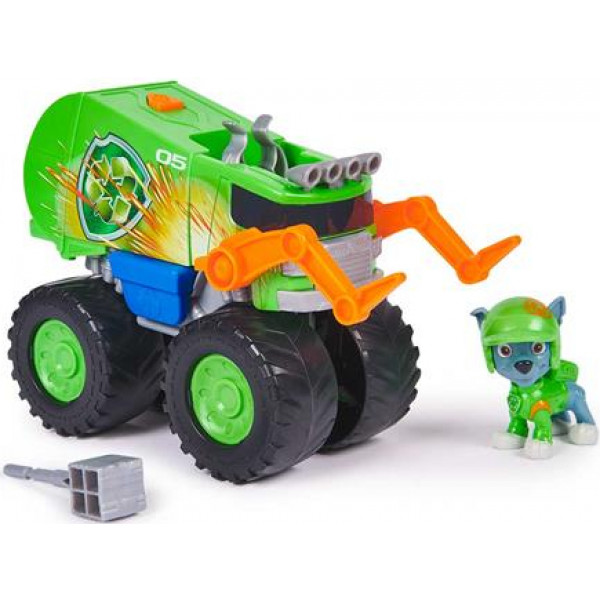 Фото - Коллекционные фигурки набор Paw Patrol Мегаколеса Большой спасательный автомобиль-трансформер с Роки (SM17776/6069331)