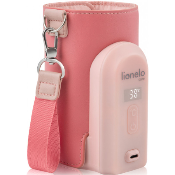 Фото - Подогреватель детских бутылочек дорожный Lionelo Thermup Go Evo Coral Pink