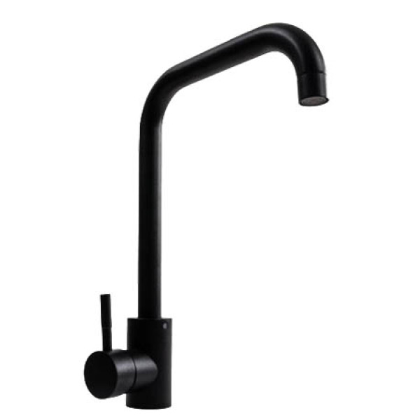 Фото - Смеситель кухонный Platinum NS02B (3008B) Черный матовый Фото - Смеситель кухонный Platinum NS02B (3008B) Черный матовый