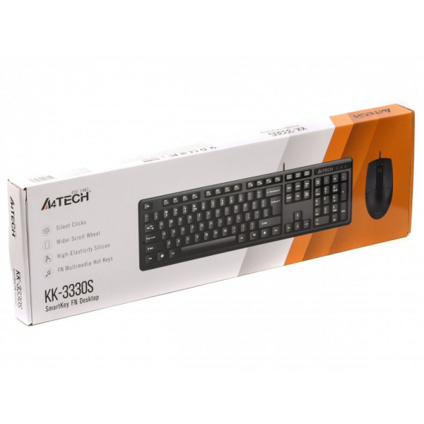 Фото - Клавиатура+мышь A4tech KK-3330S Black