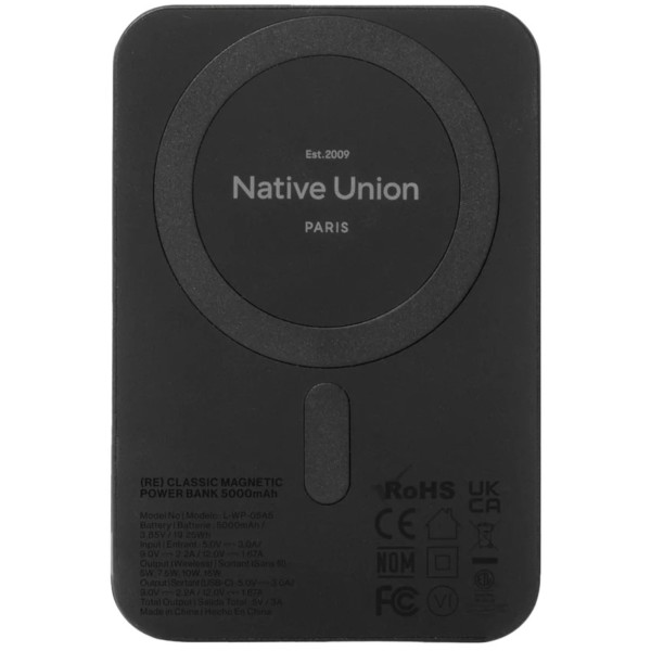 Фото - Батарея мобильная Native Union (Re) Classic Magnetic Power Bank 5 000mAh Navy (PB-5KMS-NAV)
