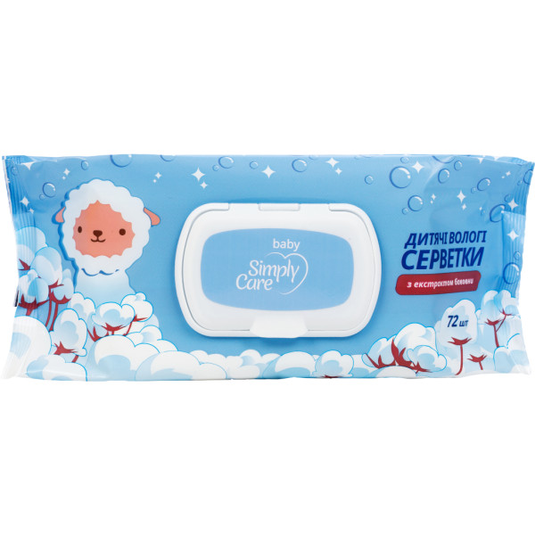 Фото - Салфетки влажные для детей Simply Care 72 шт. (4823071653700) Фото - Салфетки влажные для детей Simply Care 72 шт. (4823071653700)