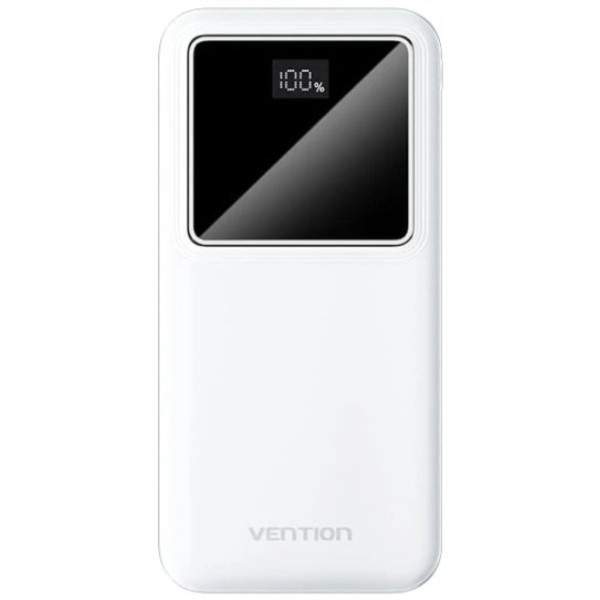 Фото - Батарея мобильная Vention 30000mAh 22.5W 3A PD QC3.0 Micro-USB USB-C 2xUSB-A LED Display White (FHMW0) Фото - Батарея мобильная Vention 30000mAh 22.5W 3A PD QC3.0 Micro-USB USB-C 2xUSB-A LED Display White (FHMW0)