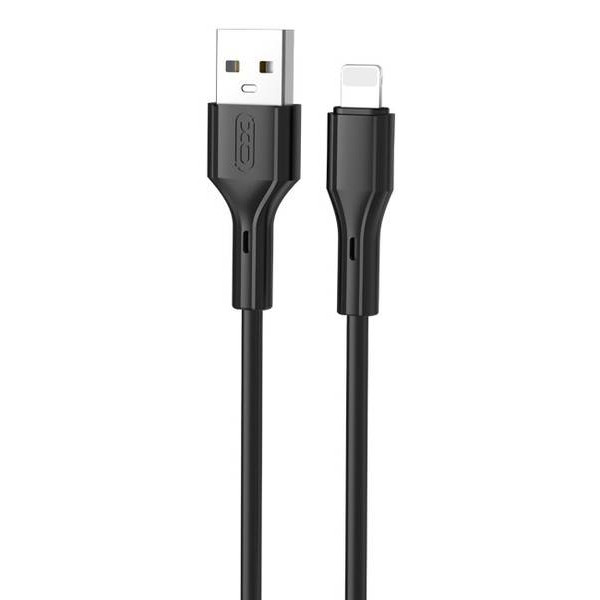 Фото - Кабель синхронизации данных XO NB230 Rock Series USB-A to Lightning 1 m (Чорний)