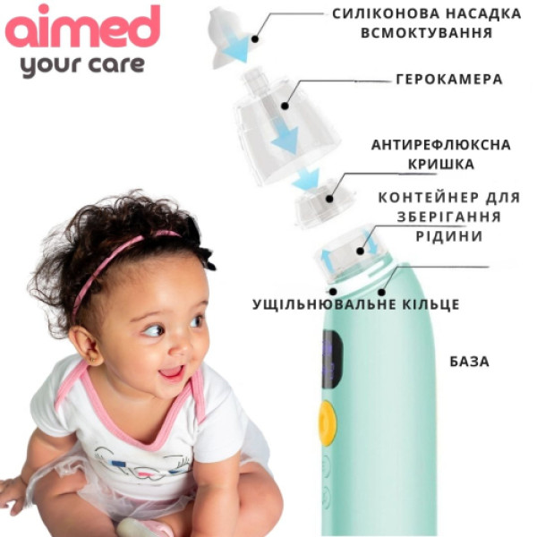 Фото - Аспиратор назальный детский AIMED Baby Nose Master (AI-BNose2_green)