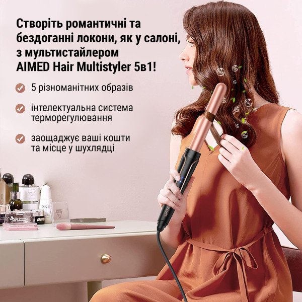 Фото - Плойка AIMED Hair Multistyler 5в1 (AI-MultiStylerSet_5in1b)