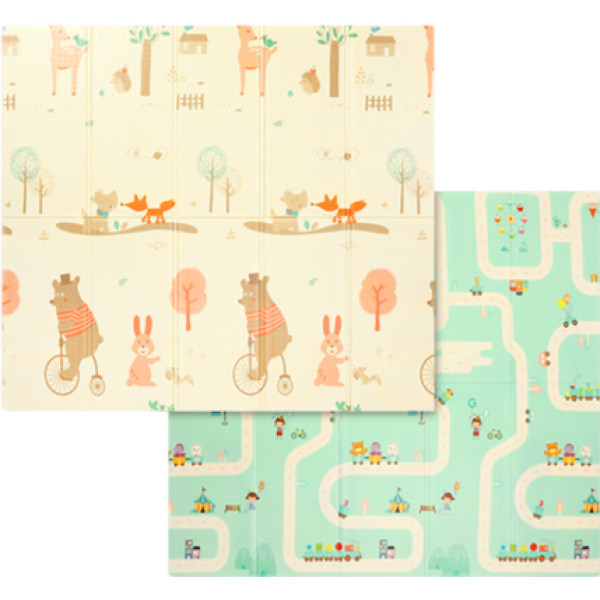 Фото - Развивающий коврик BabyOno Салатовый/Кремовый 180x200 см (1480)