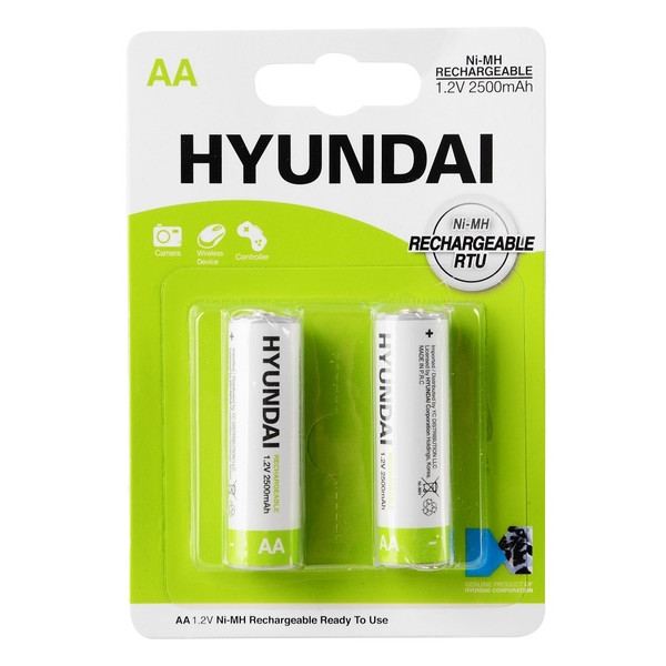 Фото - Аккумулятор тип AA Hyundai HR6 2500mAh 2 шт/уп. (HT7005001)