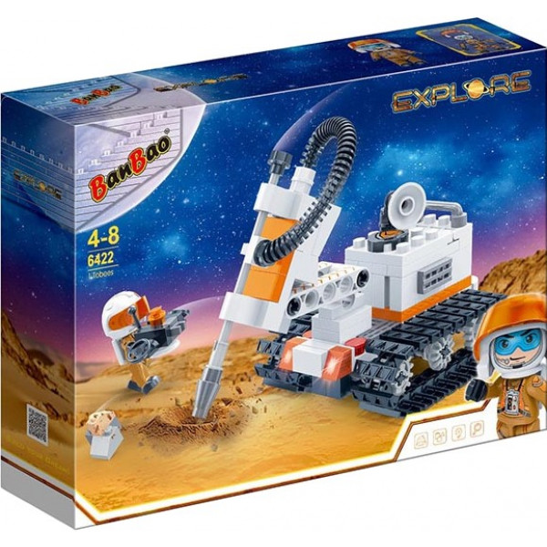 Фото - Пластиковый конструктор Banbao "Космические исследования" (170 Эл.) Гусеничный бур для исследований (6422)