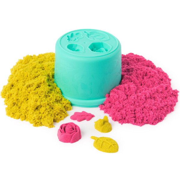 Фото - Кинетический песок Kinetic Sand СКАЗОЧНЫЕ ЦВЕТЫ (2 цвета, 227 г, акссес.) (71677)