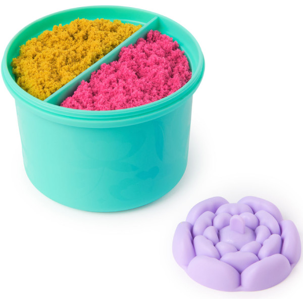 Фото - Кинетический песок Kinetic Sand СКАЗОЧНЫЕ ЦВЕТЫ (2 цвета, 227 г, акссес.) (71677)