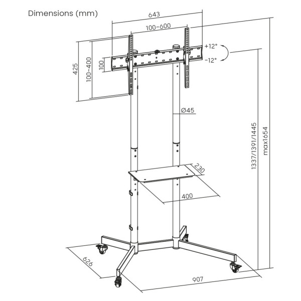 Фото - Крепление для телевизора ITECHmount T1042TE