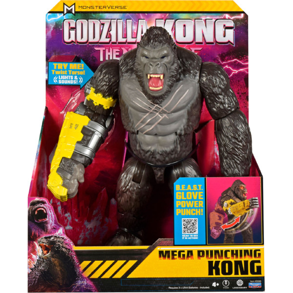Фото - Фигурка мифического существа Godzilla vs. Kong МЕГА МОЩНЫЙ УДАР КОНГА (свет, звук) (35585)