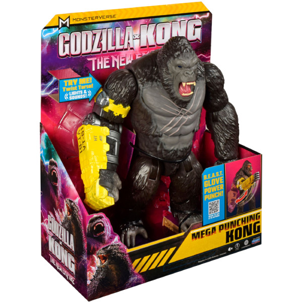 Фото - Фигурка мифического существа Godzilla vs. Kong МЕГА МОЩНЫЙ УДАР КОНГА (свет, звук) (35585)