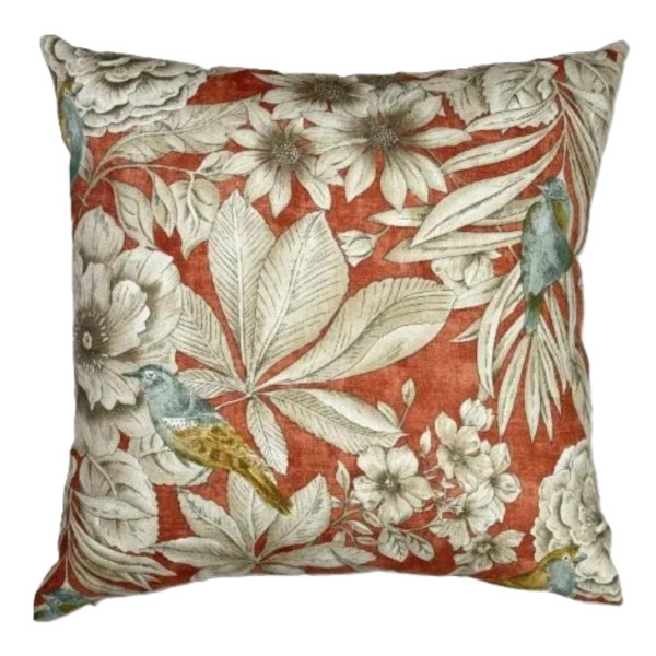 Фото - Подушка декоративная Прованс Птичка на терракоте 45х45 см (034783)