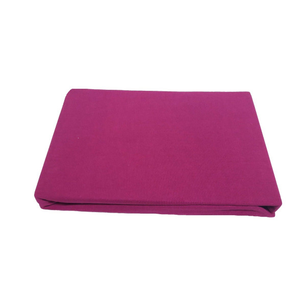 Фото - Простынь односпальная Zastelli на резинке Джерси фуксия 100х200+ 25 см (09468-002002)