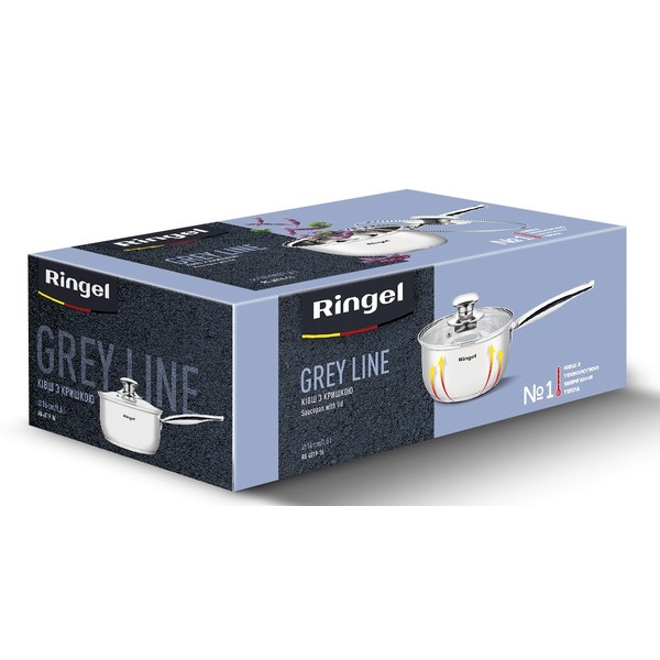 Фото - Ковш Ringel Grey line 1.6л (RG-4019-16)
