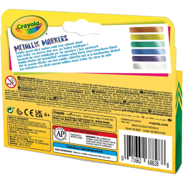 Фото - Фломастеры Crayola Metallic, 6 шт. (58-8828)