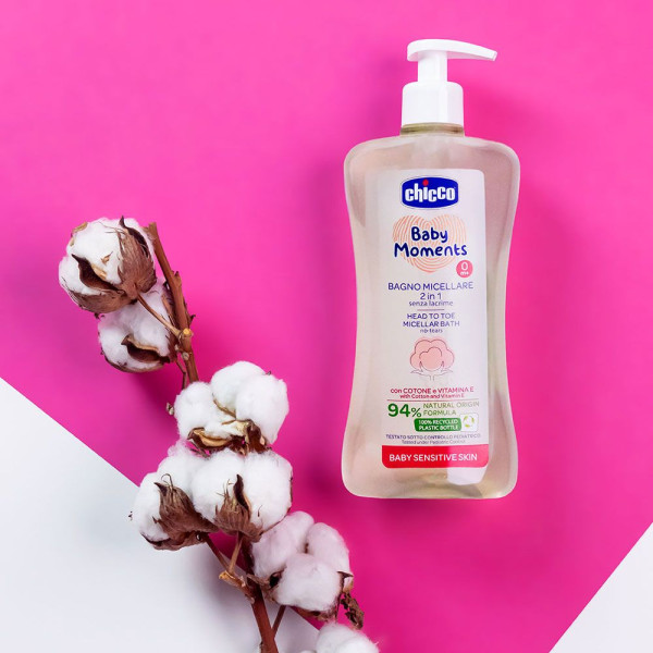 Фото - Шампунь для детей Chicco гель мицеллярный для чувствительной кожи Baby Moments 500 мл (10241.00)
