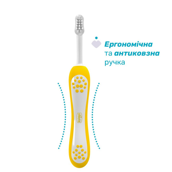 Фото - Зубная щетка мануальная детская Chicco 6-36 мес, 2 шт. (мальчик) (12082.11)