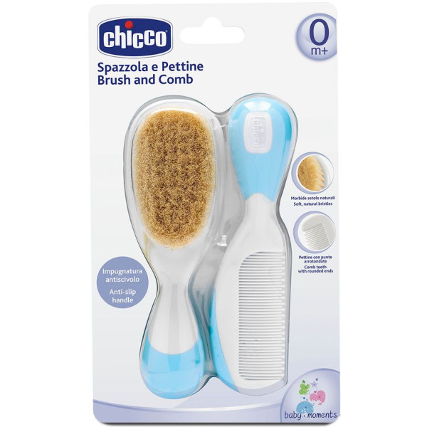 Фото - Набор расчесок для детских волос Chicco голубой 0-12 м (06569.20)