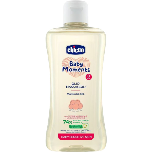 Фото - Масло для массажа Chicco для чувствительной кожи Baby Moments 200 мл (10242.00)