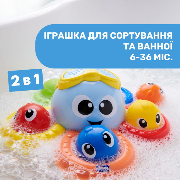 Фото - Игрушка для ванной Chicco Осьминог Билли (10037.00)
