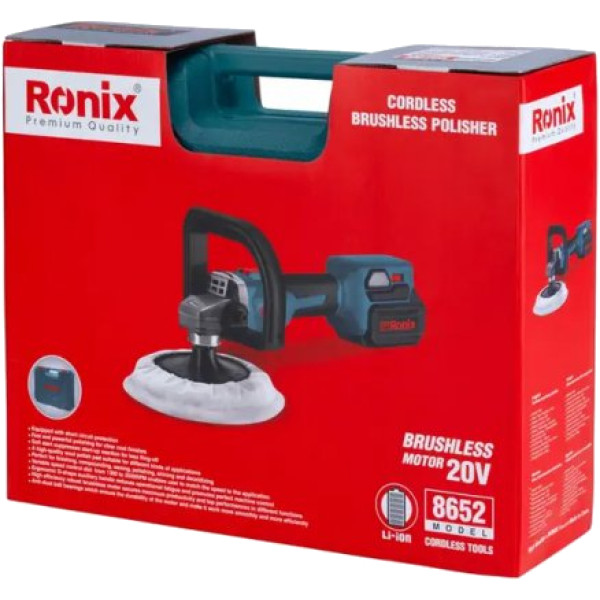 Фото - Полировальная шлифмашина Ronix 20В (8652)
