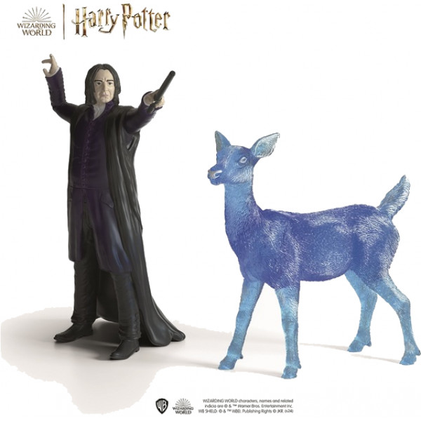 Фото - Коллекционные фигурки набор Schleich Северус Снейп и лань Патронус (42683)