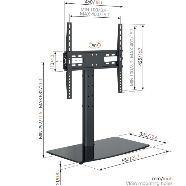 Фото - Крепление для телевизора Vogels MS3085 Table-Top Stand (8553085)