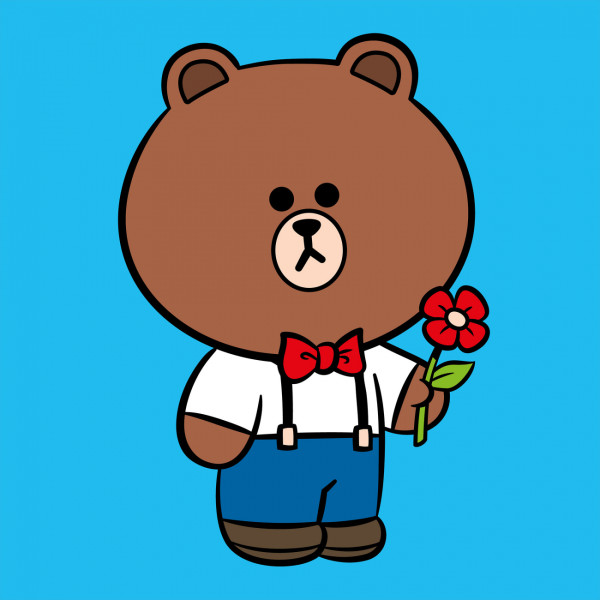 Фото - Картина по номерам Santi Лайн Фрэндс. Браун с цветком 25х25 см (955020) Фото - Картина по номерам Santi Лайн Фрэндс. Браун с цветком 25х25 см (955020)