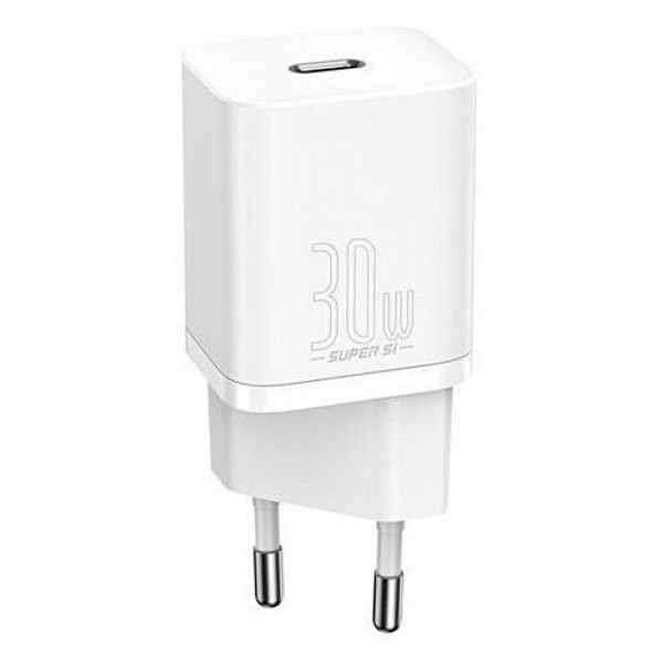 Фото - Сетевое зарядное устройство Baseus Super Silicone PD 30W 1 Type-C EU (CCSUP-J02)