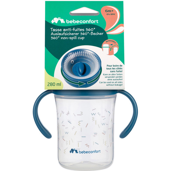 Фото - Чашка-непроливайка детская Bebe Confort Glow Blue 280 ml