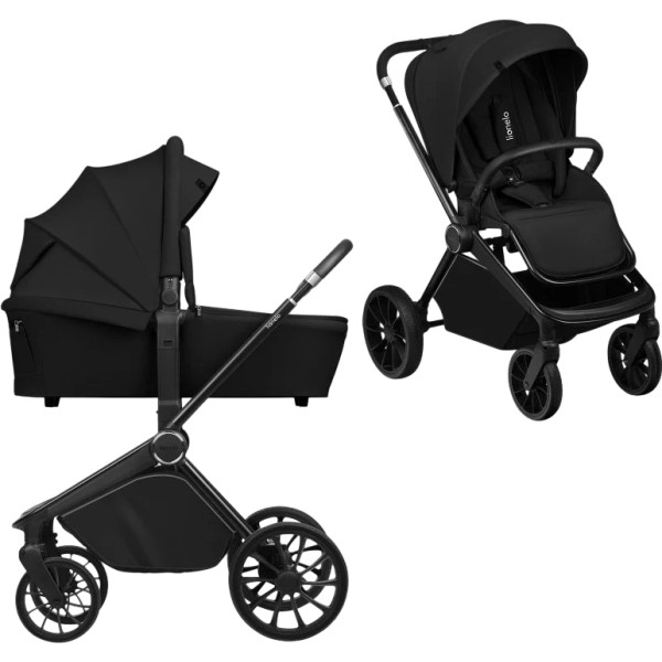 Фото - Коляска универсальная 2 в 1 Lionelo Lionelo Mika Plus Black Onyx