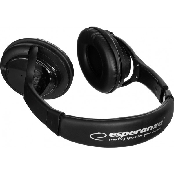 Фото - Наушники полноразмерные беспроводные Esperanza Libero Black (EH163K)