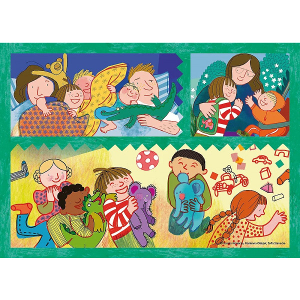 Фото - Пазлы (3-4 года) Trefl "Приключения" / Семья Бази (4в1)(34606)