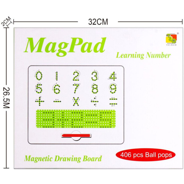 Фото - Доска TELSCH магнитная цифры в ассортименте (TSQ-406)