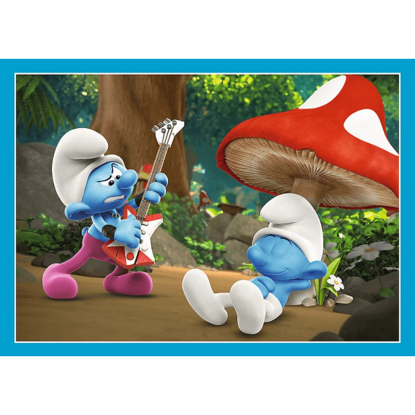 Фото - Пазлы (3-4 года) Trefl 4в1 The Smurfs Село Смурфов (46565)