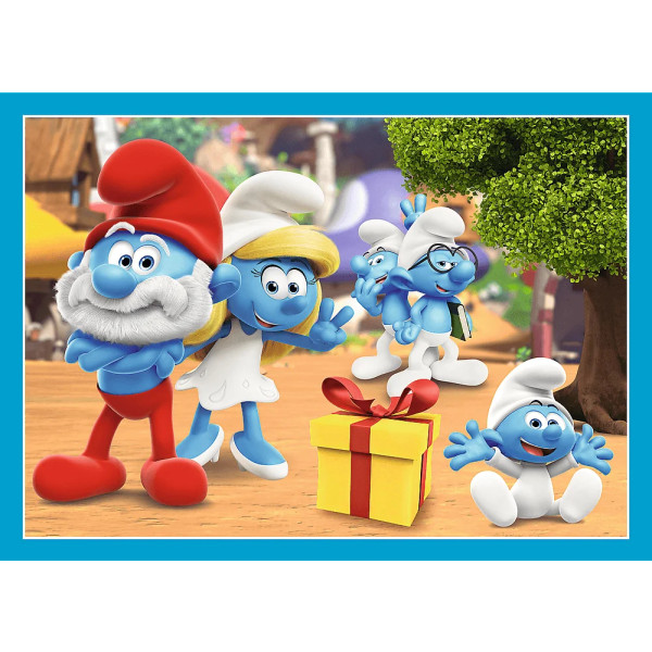 Фото - Пазлы (3-4 года) Trefl 4в1 The Smurfs Село Смурфов (46565)