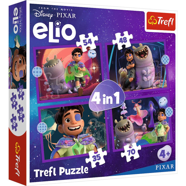 Фото - Пазлы (3-4 года) Trefl 4в1 Disney Elio Внеземные миссии (5900511346657)