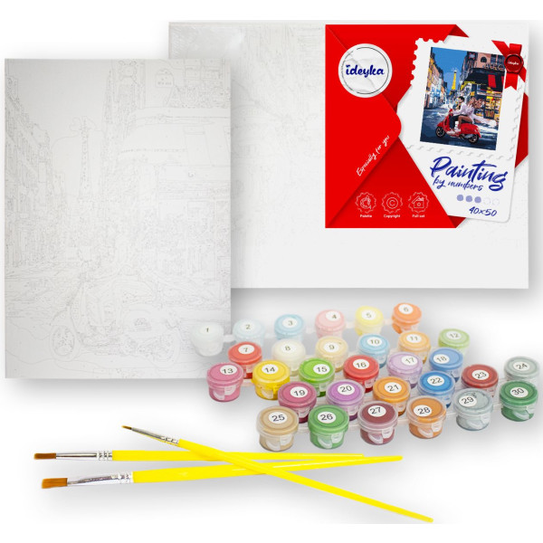 Фото - Картина по номерам Ideyka Озерный пейзаж 40х50 см (KHO2884)