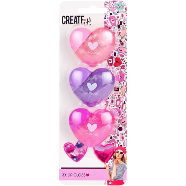 Фото - Набор для лица Create IT! из 3-х бальзамов LOVE Сердечки для губ (84596)