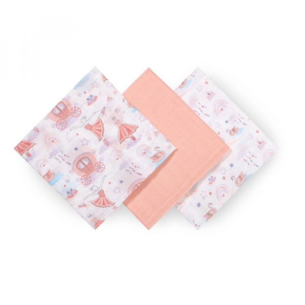 Фото - Набор пеленок BabyOno 3 шт. Pink (348/11)