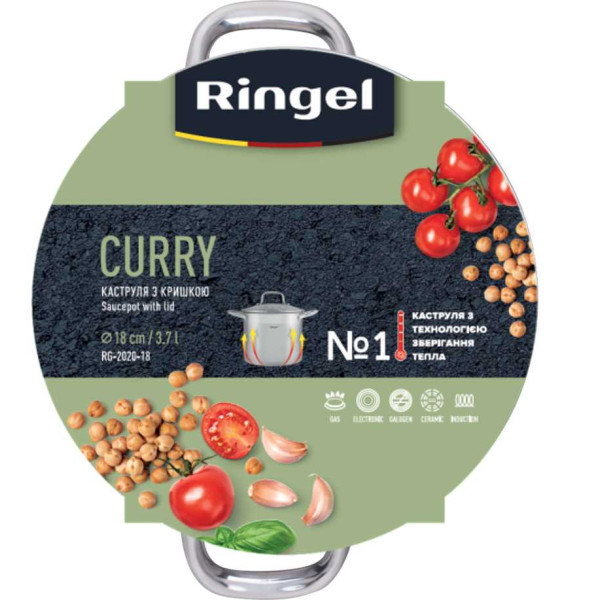 Фото - Кастрюля Ringel Curry 18 см (3.7 л) с крышкой (RG-2020-18*)