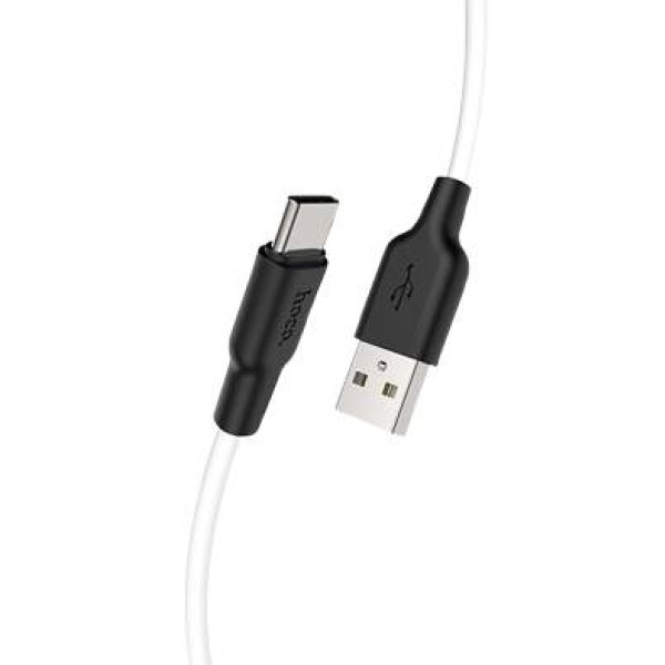 Фото - Кабель синхронизации данных HOCO X21 Plus USB to Type-C 3A, 1m Black+White (6931474711915)